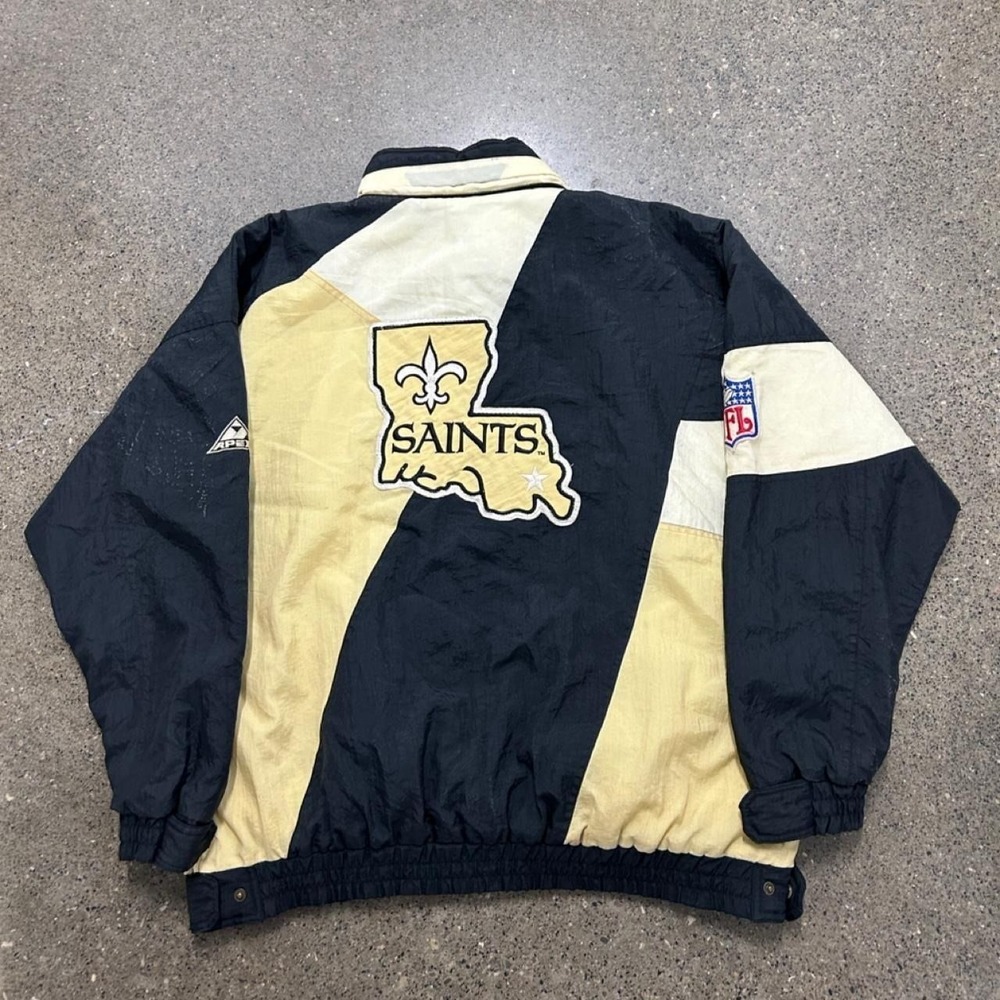90s New Orleans Saints Apex One Proline Jacket (Size L)